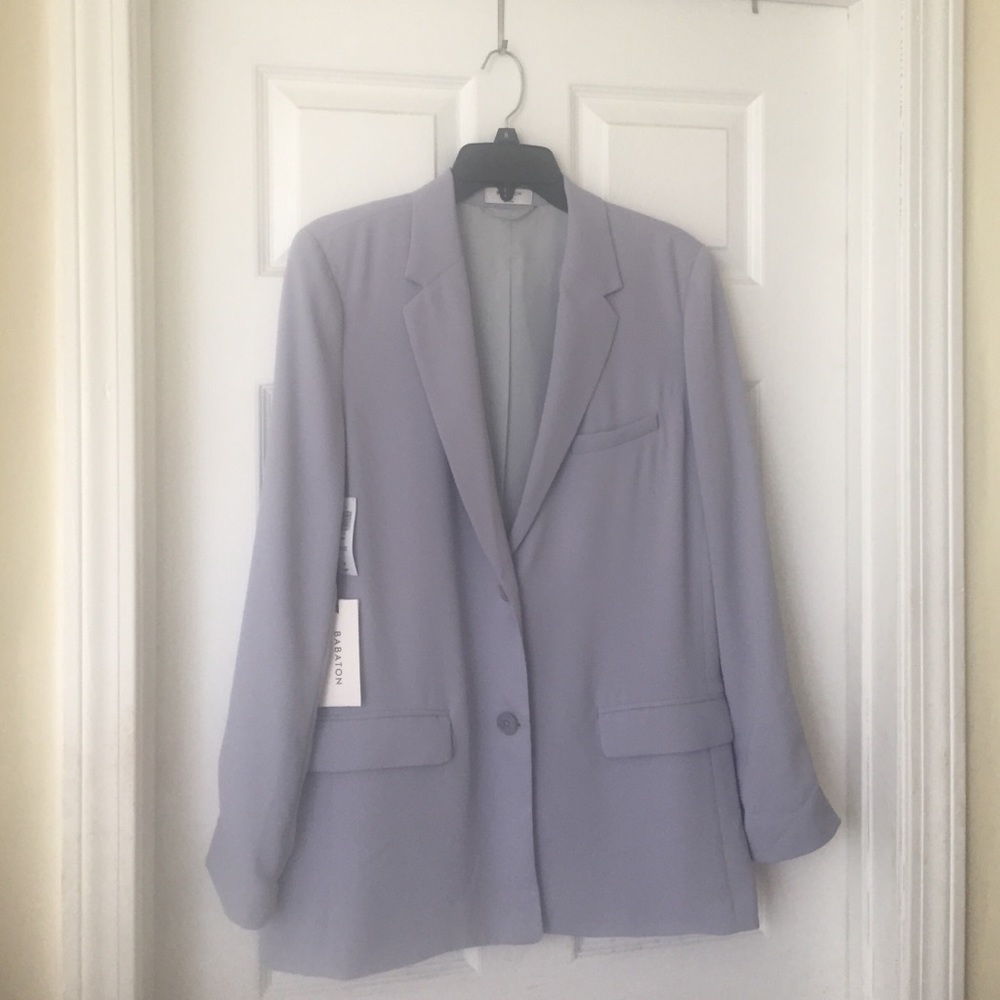 Aritzia Babaton Demy blazer size M lilac grey